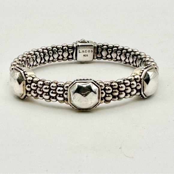 Lagos Silver Caviar Bracelet - Picture 1 of 9